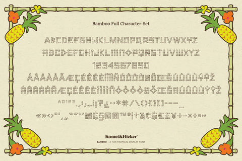 Bamboo - A Fun Tropical Display Font