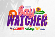 Bay Watcher - Summer Holiday Font - Pixel Surplus