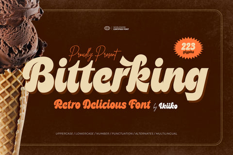 Bitterking - Retro Delicious Font