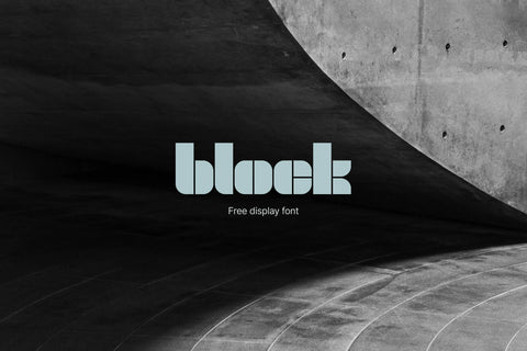 Block - Free Display Font