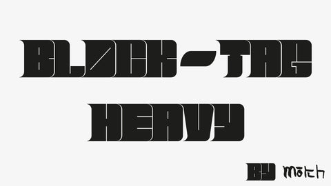 BlockTag Heavy - Free Font