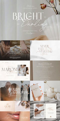 The Enchanted Wedding Font Collection