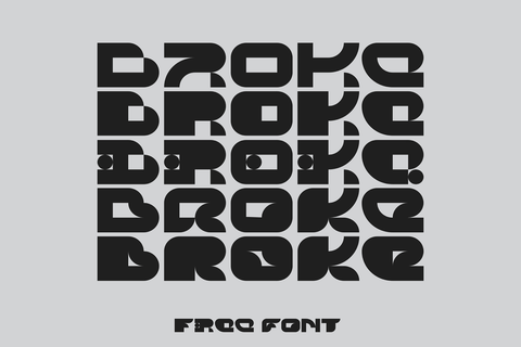 BROKE - Free Display Font