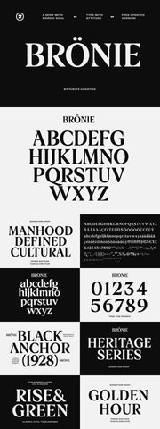 The Striking Serif Font Collection