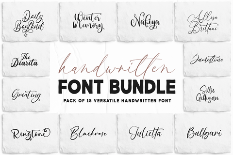 Versatile Handwritten Font Bundle