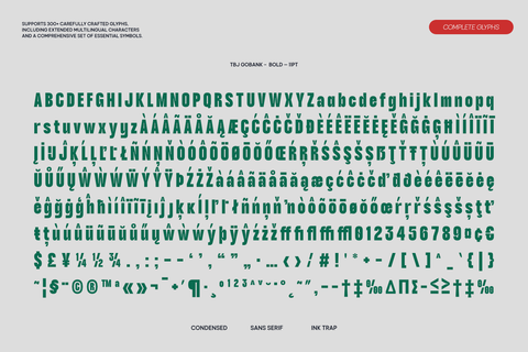 TBJ Gobank Condensed Inktrap Power Sans – Pixel Surplus