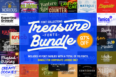 VT Treasure Font Bundle