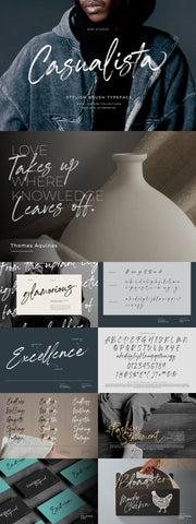 The Cursive Font Collection