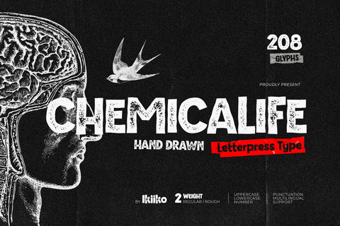 Chemicalife - Hand Drawn Letterpress