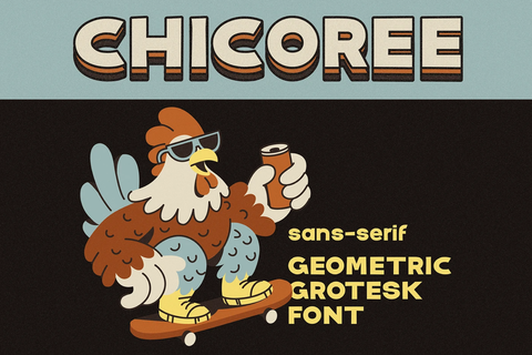Chicoree - Free Geometric Grotesk Typeface