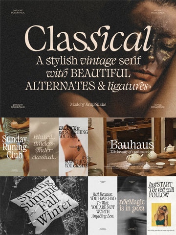 The Striking Serif Font Collection