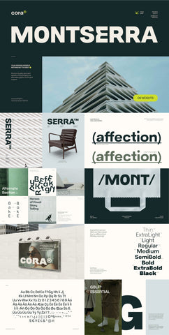 The Unique Sans Serif Font Bundle