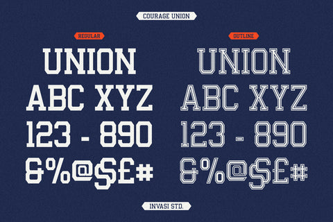 Courage Union - Athletic Slab Font