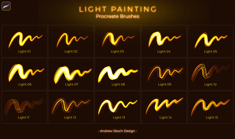 Light Painting Procreate Brushes