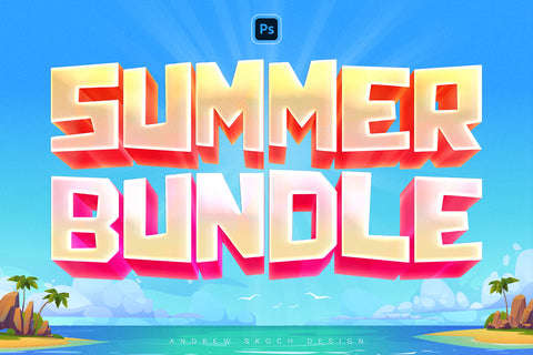 Summer Text Effects Bundle