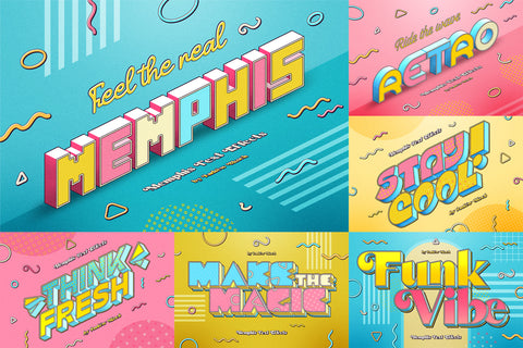 Memphis Text Effects