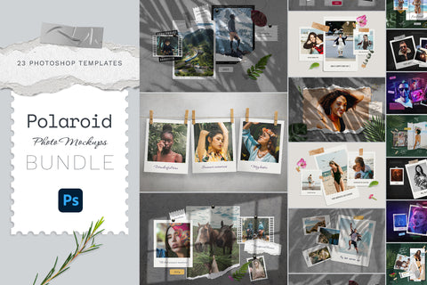 Polaroid Photo Templates Bundle