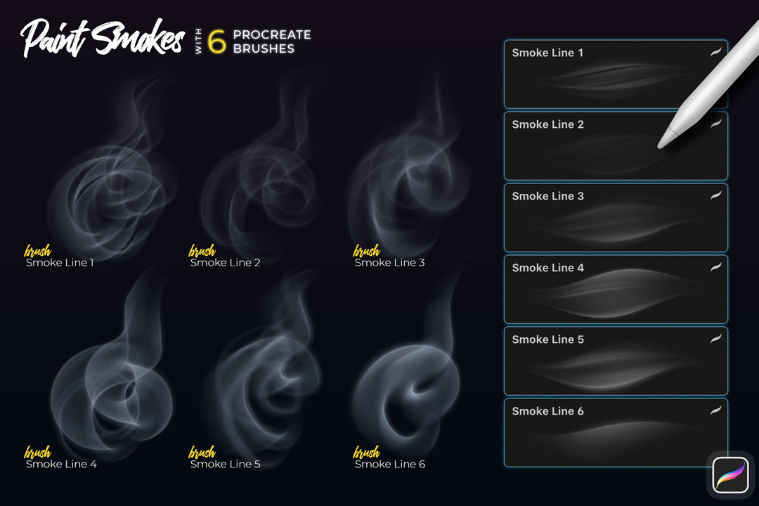 Smoke Procreate Brushes – Pixel Surplus