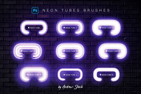 Glowing Neon Photoshop Brushes