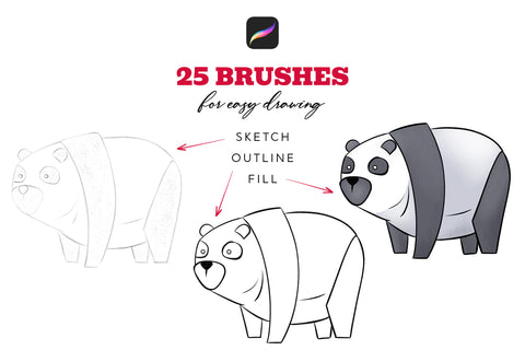 Basic Brushes for Procreate