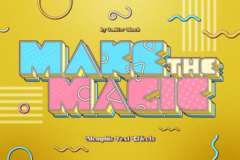 Memphis Text Effects