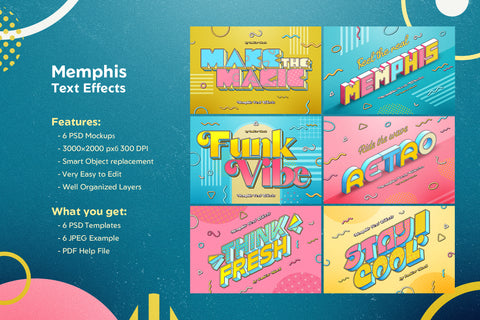 Memphis Text Effects