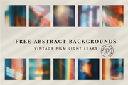 10 Free Abstract Vintage Film Light Leaks