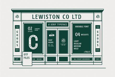 LEWISTON: A Serif Typeface