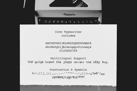 Typewriter Font Bundle Vol. 5