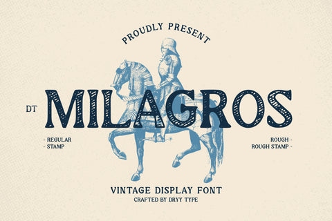 DT Milagros - Vintage Display Font