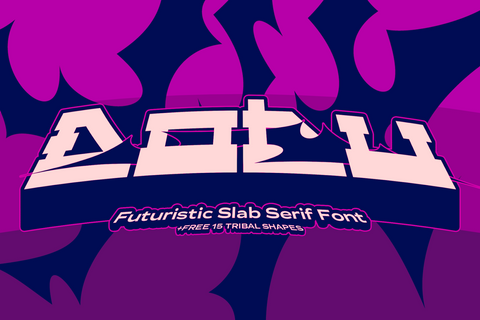 Dobu - Futuristic Slab Serif Font