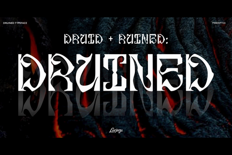 Druined- Experimental Display Typeface