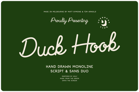 Duck Hook - Script & Sans Font Duo