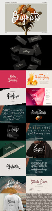 The Cursive Font Collection