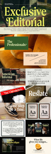 The Striking Serif Font Collection