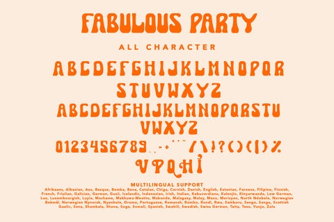 Fabulous Party - Free Groovy Retro Font