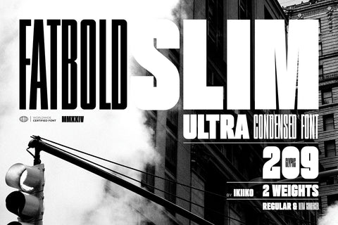 Fatbold Slim - Ultra Condensed Font