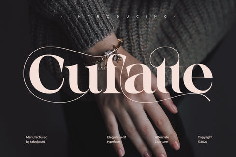 TBJ Cufatte | Elegant Serif