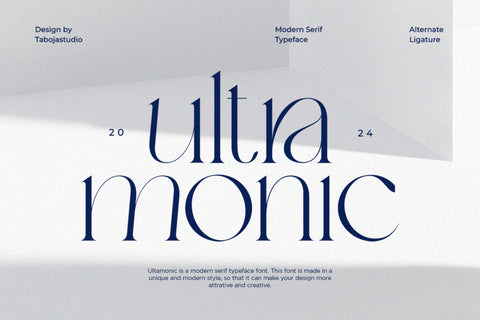 TBJ Ultra Monic | Serif Display