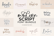 The Modern Script Font Bundle