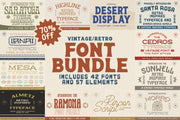 The Vintage Font Bundle