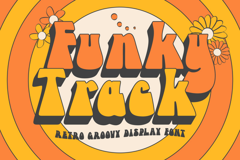 Funky Track - Bold Retro Display Font