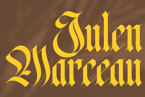 Fusing – Bold Blackletter Simplicity