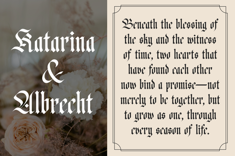 Fusing – Bold Blackletter Simplicity