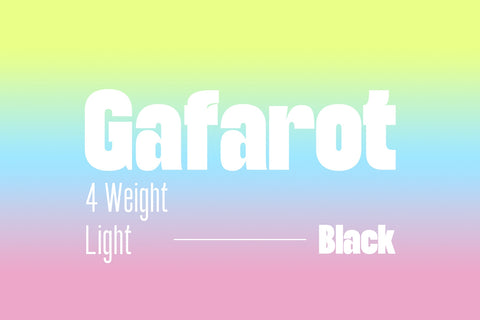 Gafarot - Variable Sans Serif Typeface