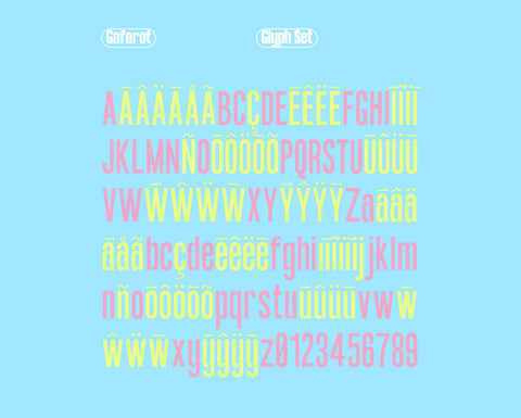 Gafarot - Variable Sans Serif Typeface