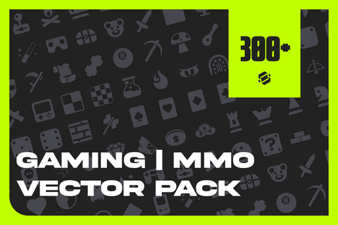 Gaming Vector Graphic Pack [ 300+ Elements ]