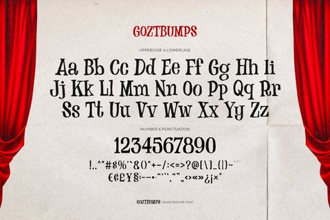Goztbumps - Weird Bizzare Font ikiiko ikiiko