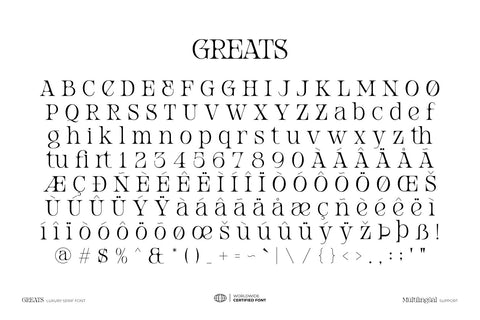 Greats - Luxury Serif Font