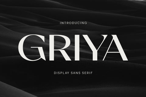 Griya - Sans Serif Display Typeface